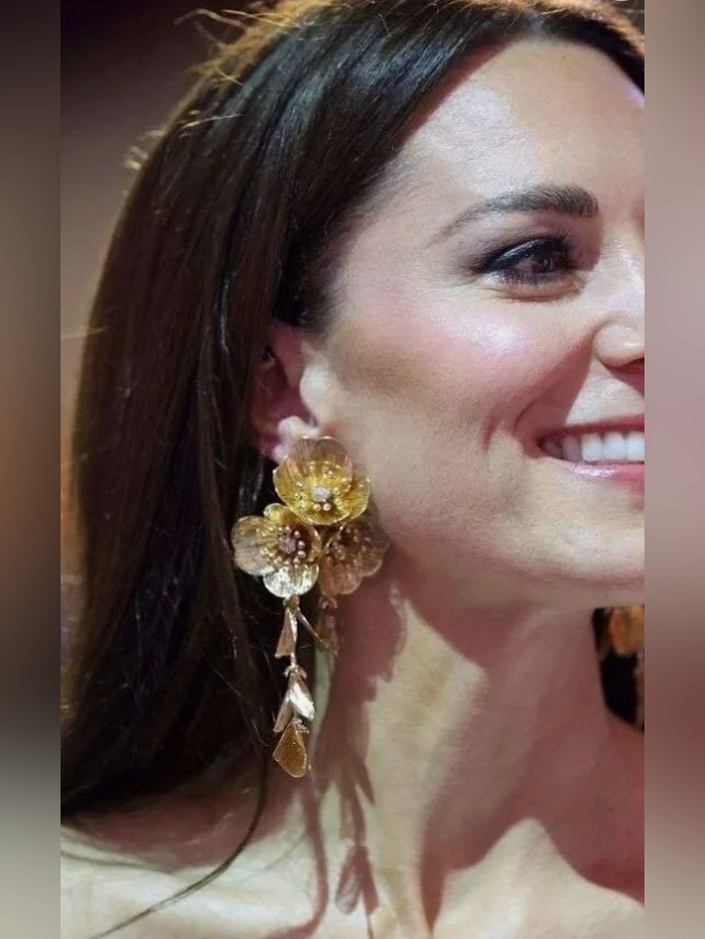 Zara Kate Middleton Cascade Floral Statement Earrings - Women's Jewelry